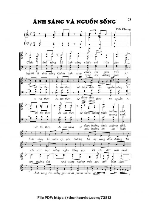 Ánh sáng và nguồn sống - Viết Chung - trang 1