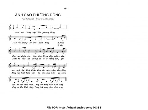 Ánh sao phương đông - Chưa biết - trang 1