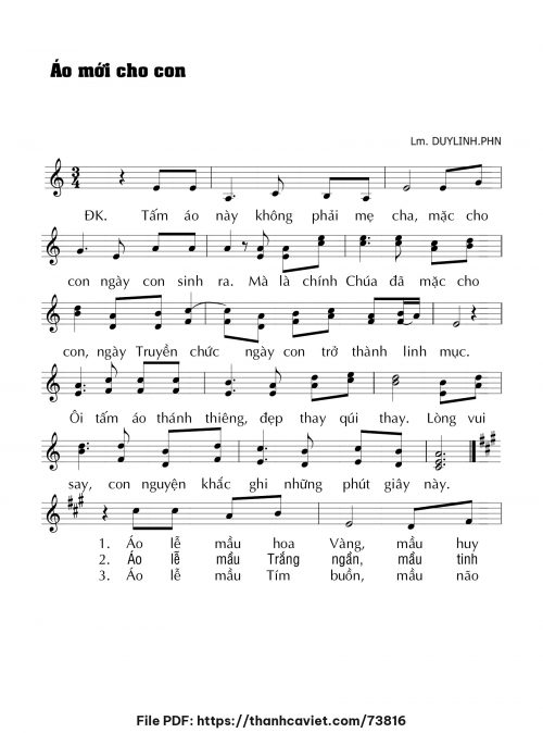 Áo mới cho con - Lm. DUYLINH.PHN - trang 1