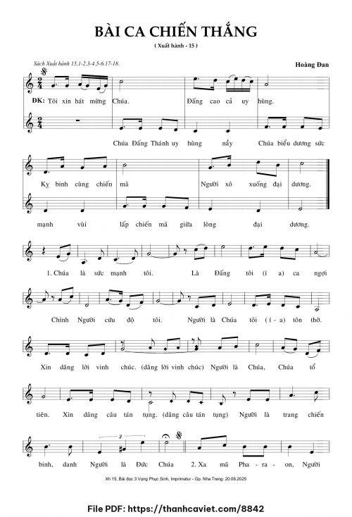 Bài ca chiến thắng - Hoàng Đan - trang 1