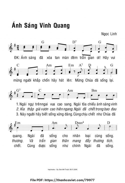 Bài ca Đức Tin - Ngọc Linh - trang 1