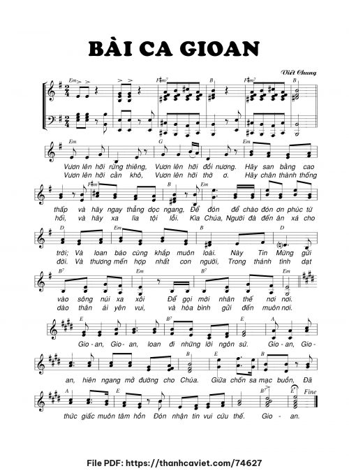 Bài ca Gioan - Viết Chung - trang 1