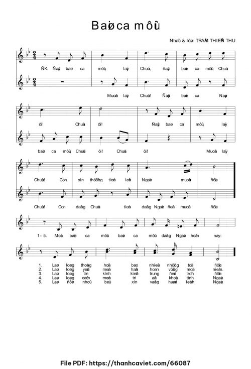 Bài ca mới - Trầm Thiên Thu - trang 1