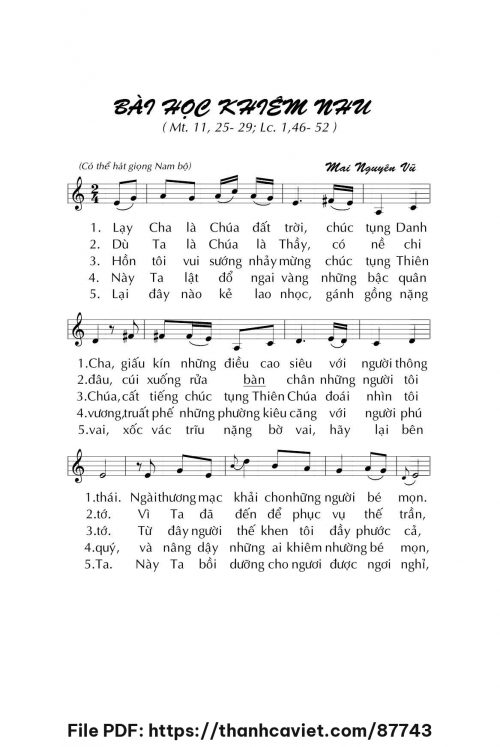 Bài học khiêm nhu - Mai Nguyên Vũ - trang 1