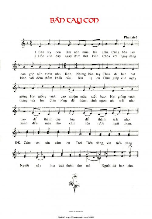 Bàn tay con - Phanxicô - trang 1