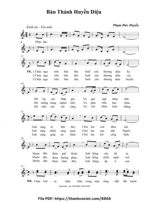 Bàn Thánh huyền diệu - Phạm Đức Huyến - trang 1