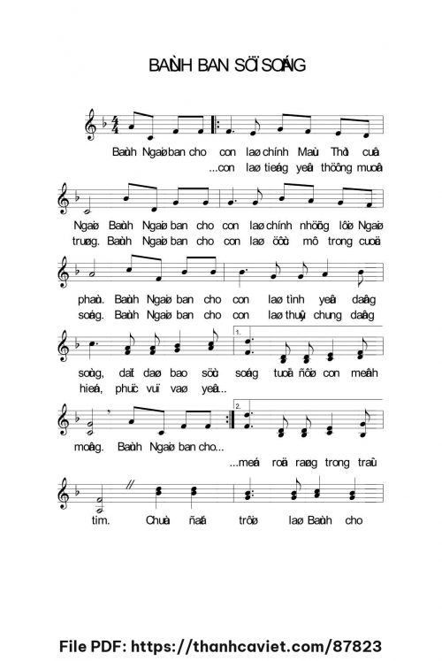 Bánh ban sự sống - Lm. Nguyễn Duy - trang 1