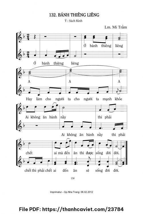 Bánh thiêng liêng - Lm. Mi Trầm - trang 1
