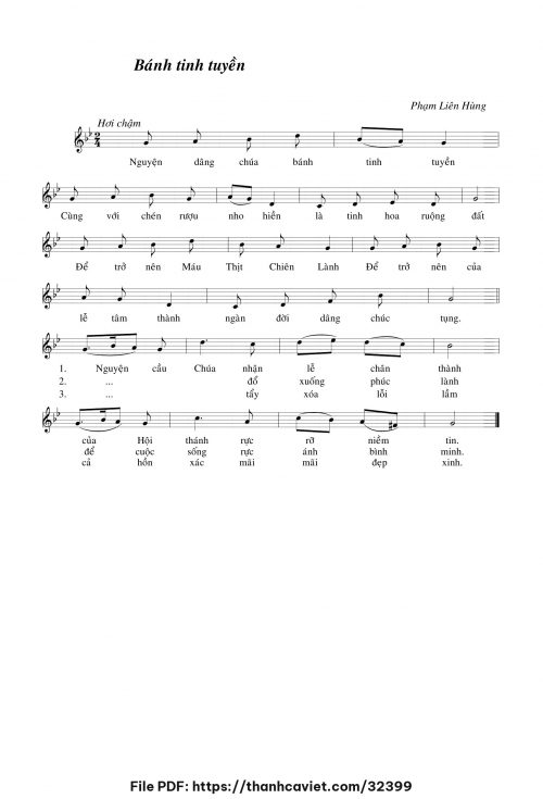 Bánh tinh tuyền - Lm. Phạm Liên Hùng - trang 1