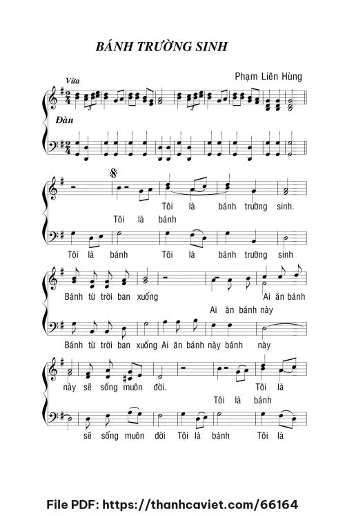 Bánh trường sinh - Lm. Phạm Liên Hùng - trang 1