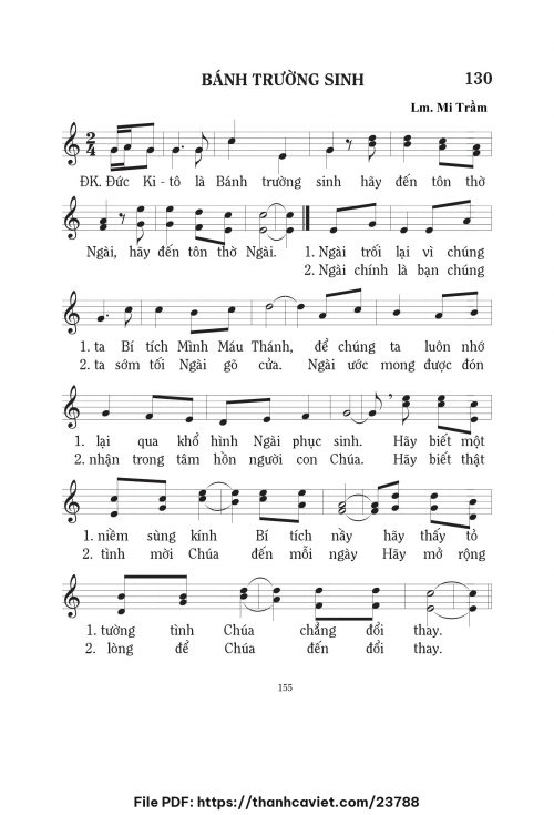 Bánh trường sinh - Lm. Mi Trầm - trang 1