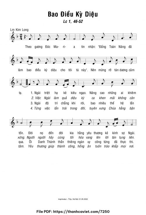 Bao điều kỳ diệu - Lm. Kim Long - trang 1