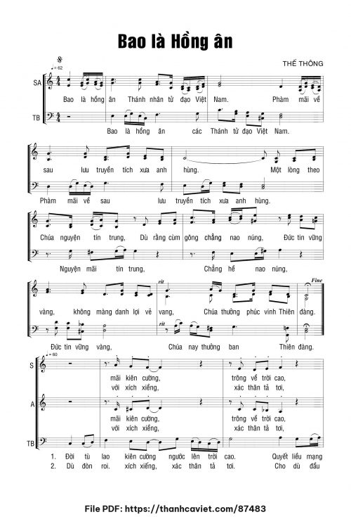 Bao là hồng ân - Thế Thông - trang 1
