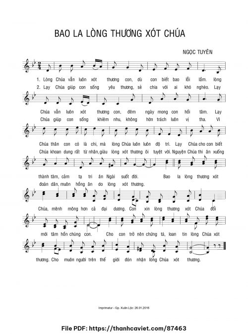 Bao la Lòng Thương Xót Chúa - Ngọc Tuyên - trang 1