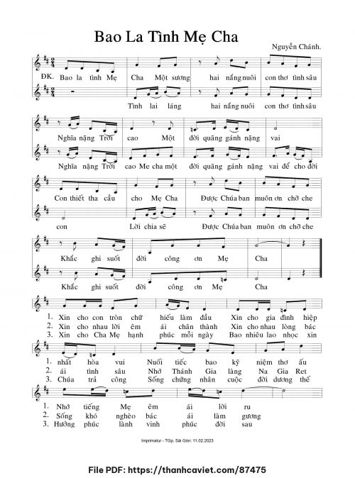 Bao la tình mẹ cha - Nguyễn Chánh - trang 1
