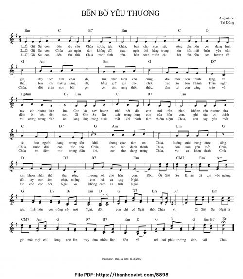 Bến bờ yêu thương - Augustino Trí Dũng - trang 1