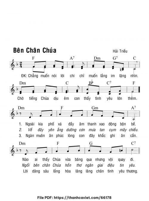 Bên chân Chúa - Hải Triều - trang 1