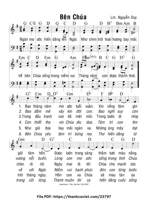 Bên Chúa - Lm. Nguyễn Duy - trang 1