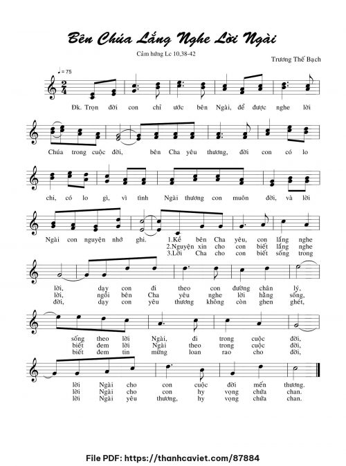 Bên Chúa lắng nghe Lời Ngài - Trương Thế Bạch - trang 1