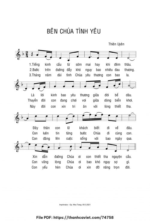 Bên Chúa tình yêu - Sr. Thiên Uyên - trang 1