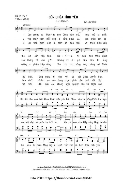 Bên Chúa tình yêu - Lm. Bùi Ninh - trang 1