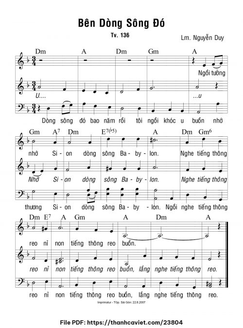 Bên dòng sông đó - Lm. Nguyễn Duy - trang 1
