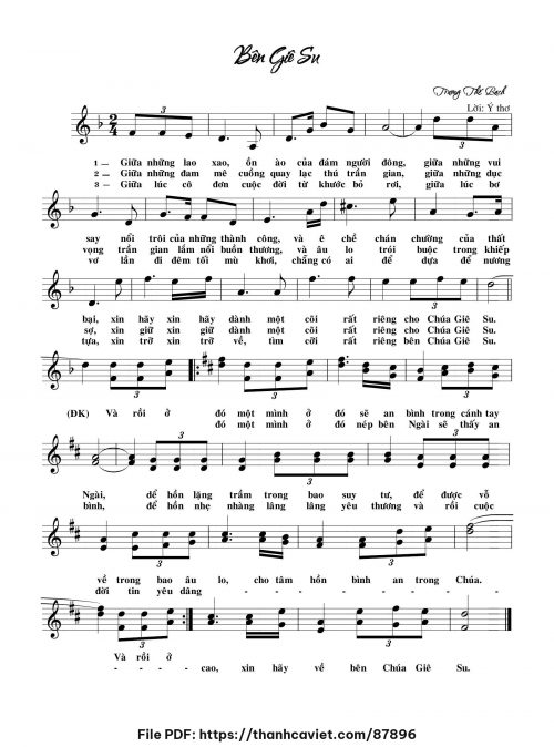 Bên Giêsu - Trương Thế Bạch - trang 1