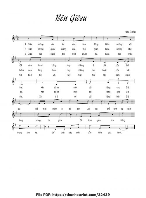 Bên Giêsu - Hữu Châu - trang 1