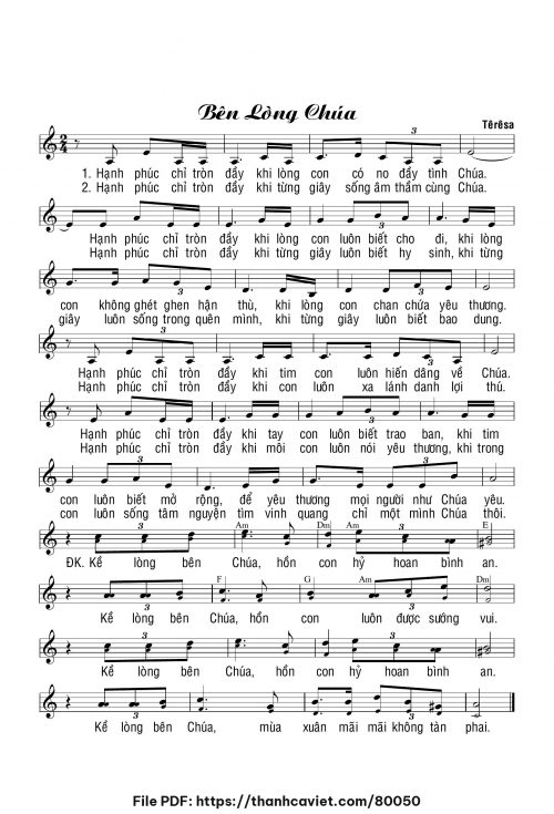 Bên lòng Chúa - Sr. Têrêsa - trang 1