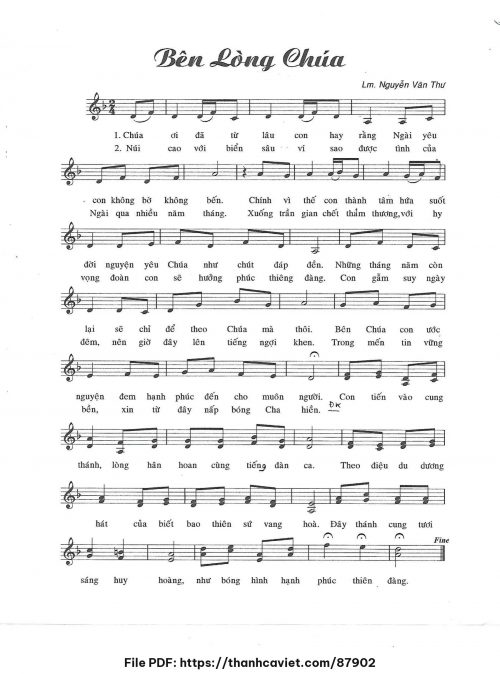 Bên lòng Chúa - Lm. Nguyễn Văn Thư - trang 1