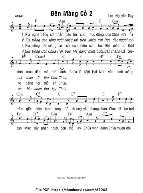 Bên máng cỏ 2 - Lm. Nguyễn Duy - trang 1