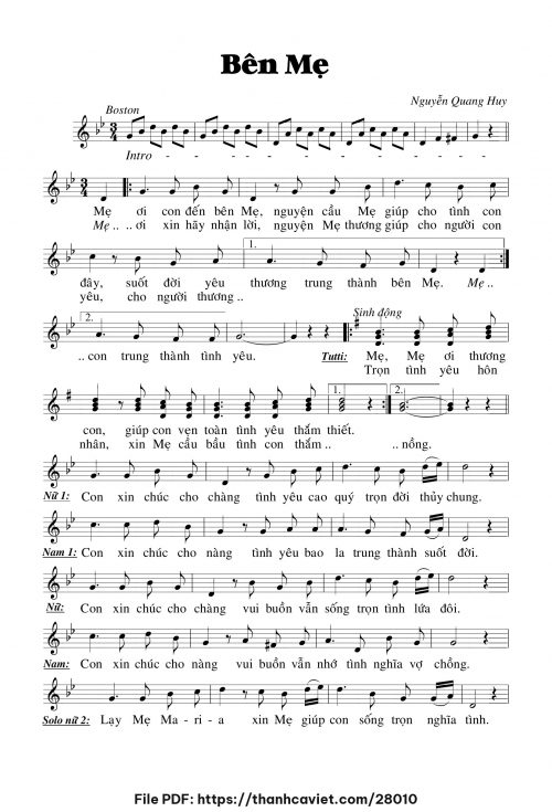 Bên Mẹ - Nguyễn Quang Huy - trang 1