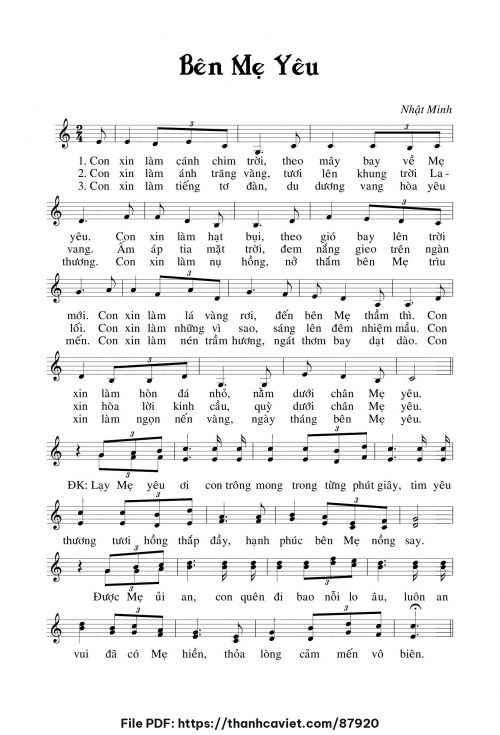 Bên Mẹ La Vang - Nhật Minh - trang 1