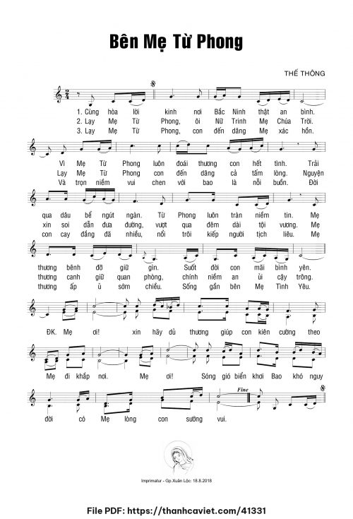 Bên Mẹ Từ Phong - Thế Thông - trang 1