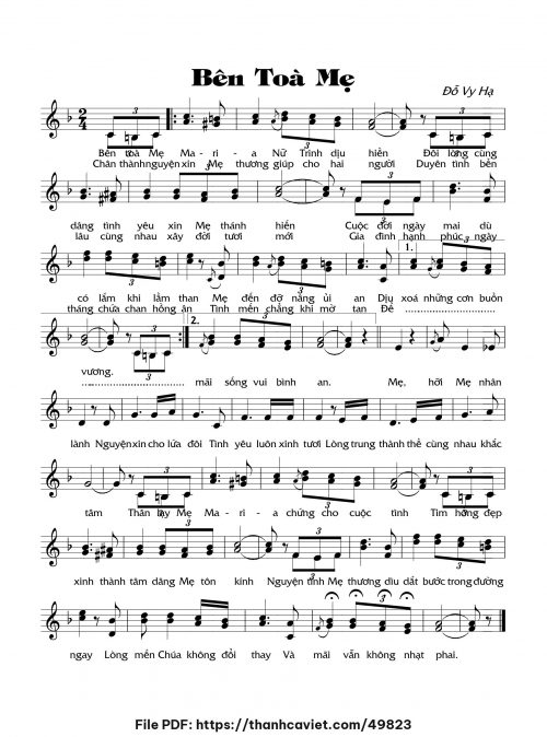 Bên tòa Mẹ - Đỗ Vy Hạ - trang 1