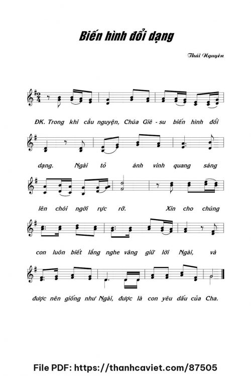 Biến hình đổi dạng - Lm. Thái Nguyên - trang 1