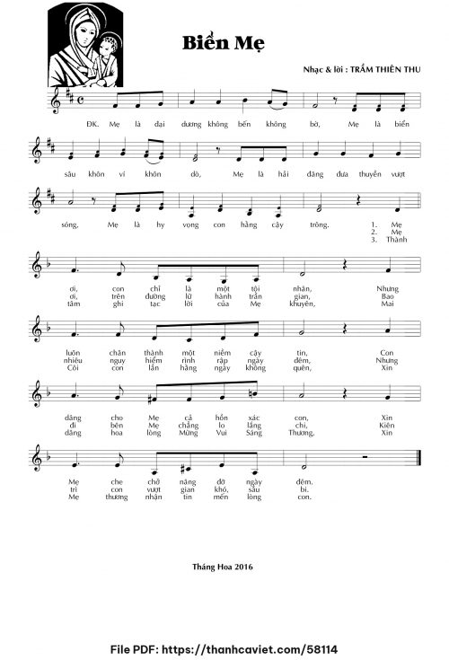 Biển Mẹ - Trầm Thiên Thu - trang 1