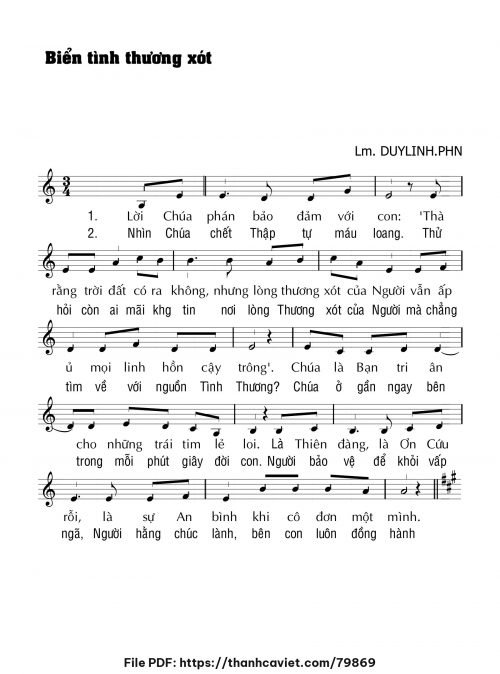 Biển tình thương xót - Lm. DUYLINH.PHN - trang 1