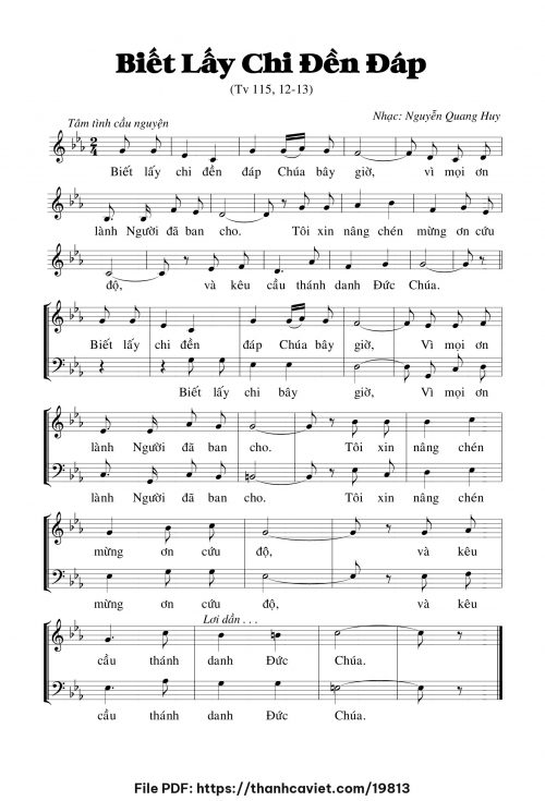 Biết lấy chi đền đáp - Nguyễn Quang Huy - trang 1
