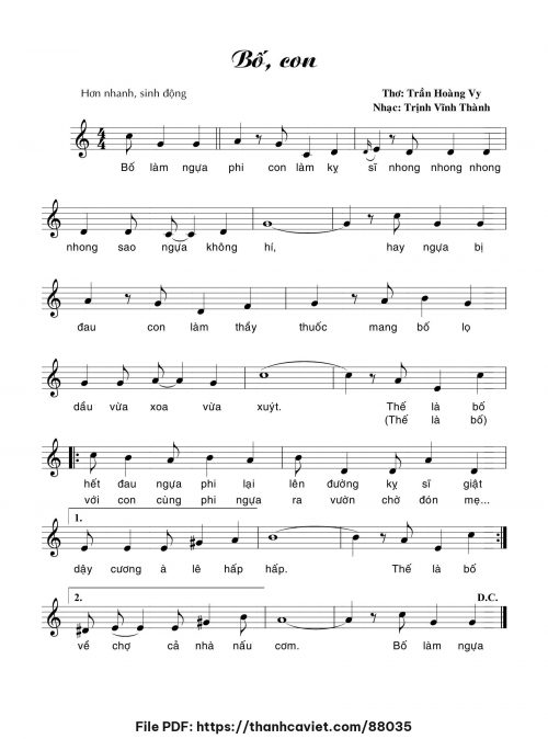 Bố, con - Trịnh Vĩnh Thành - trang 1