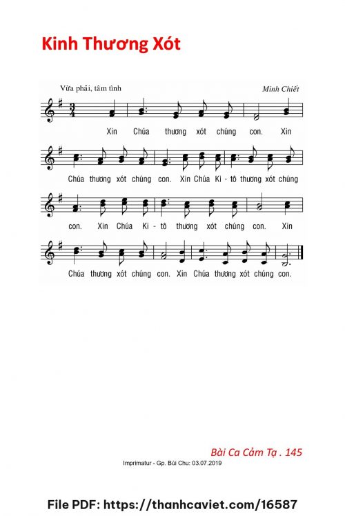 Bộ Lễ Bài Ca Cảm Tạ - Lm. Minh Chiết - trang 1