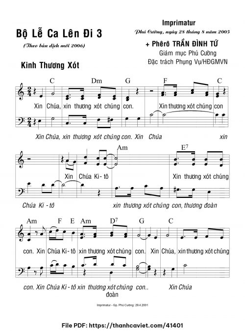 Bộ lễ Ca lên đi 4 - Lm. Kim Long - trang 1