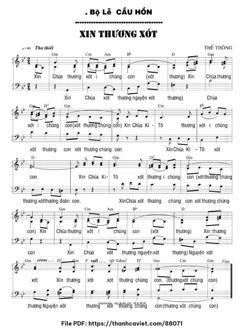 Bộ lễ cầu hồn - Thế Thông - trang 1
