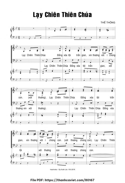 Bộ Lễ Cầu Hồn – Lạy Chiên Thiên Chúa - Thế Thông - trang 1