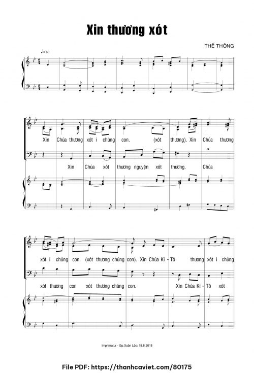 Bộ Lễ Cầu Hồn – Xin thương xót - Thế Thông - trang 1