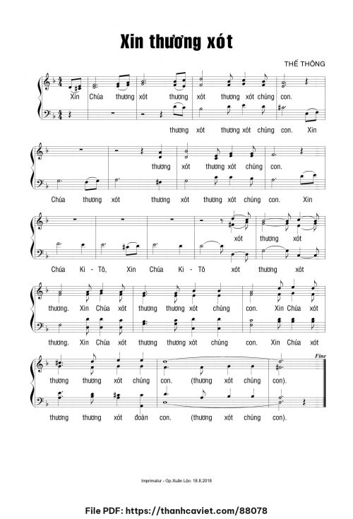 Bộ Lễ Deus Caritas Est – Kinh thương xót - Thế Thông - trang 1