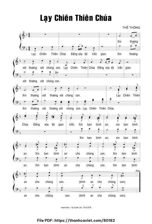 Bộ Lễ Deus Caritas Est – Lạy Chiên Thiên Chúa - Thế Thông - trang 1