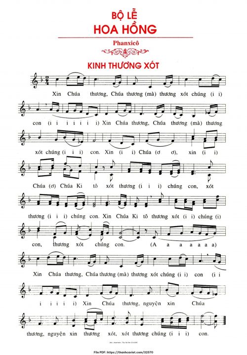 Bộ lễ hoa hồng - Phanxicô - trang 1