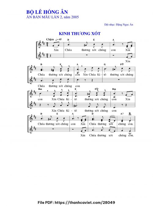 Bộ Lễ Hồng Ân 2005 - Đặng Ngọc Ẩn - trang 1