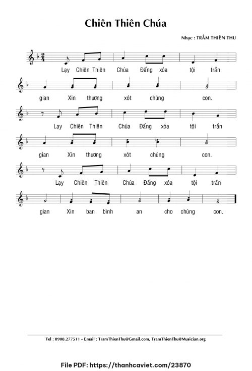 Bộ lễ Misericordia – Chiên Thiên Chúa - Trầm Thiên Thu - trang 1
